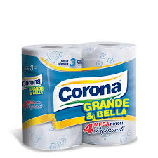 Carta Igienica Corona Grande e Bella 4 Rotoli